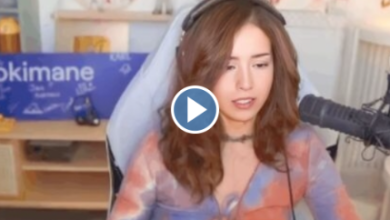pokimane open shirt