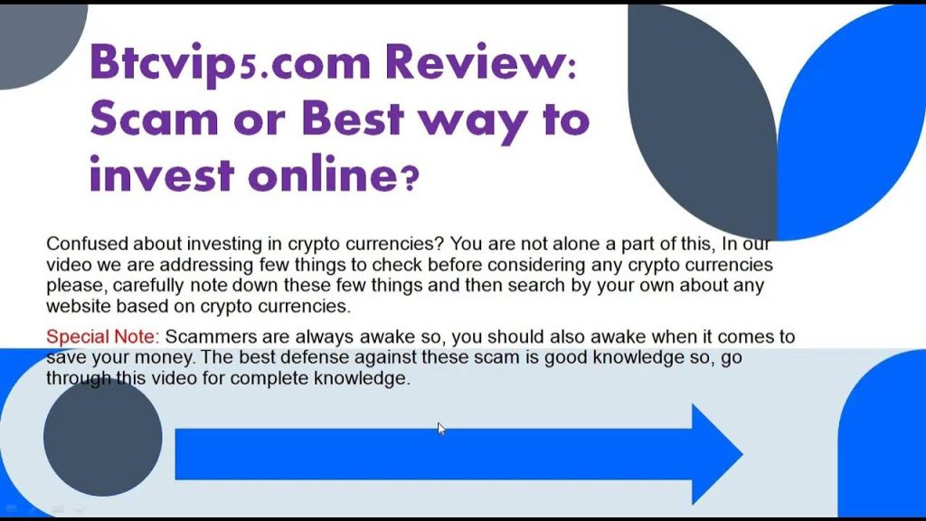 Is Btcvip5 a Scam or Legit Investment Site