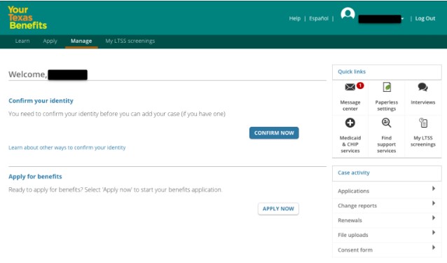 texasbenefits.com log in