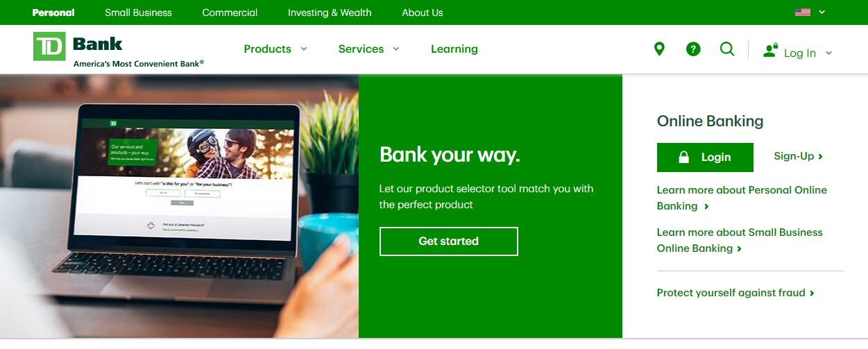 td bank screenshot