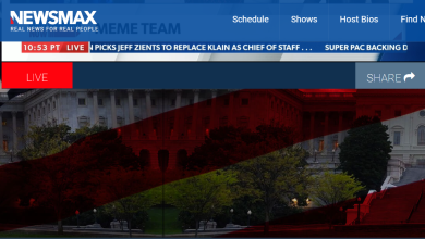 Newsmax tv website screenshot