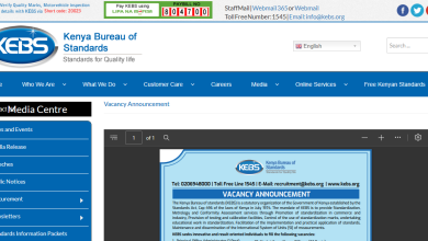 Kenya Bureau of Standards, expert writer, job security, competitive salaries, benefits, quality assurance, application process,