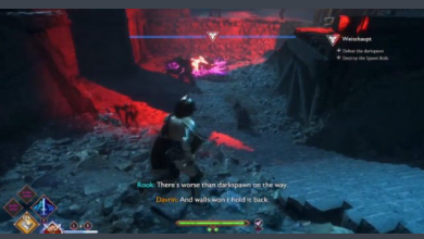 Dragon Age Dreadwolf, gameplay footage, images, leaked, Reddit, Insider Gaming, alpha, authentic, playtest, Bioware developers, Gray Warden fortress HQ, Weisshaupt, Elvish Knight Class, Grey Warden, sword and shield, party members, knight, female dwarf rogue, darkspawn, Red Lyrium, dragon, real-time combat, hack and slash, God of War 2018, ability wheel, party control, animation quality, AAA title, BioWare, fluid animations, responsive, jumping, parry, counters, UI, alpha stage, deleted uploads.