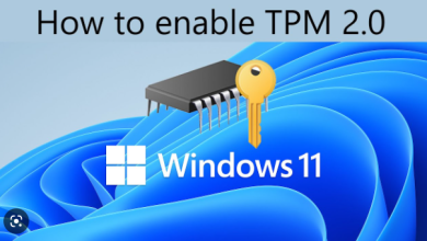 how to enable tpm 2.0 for windows 11 +10
