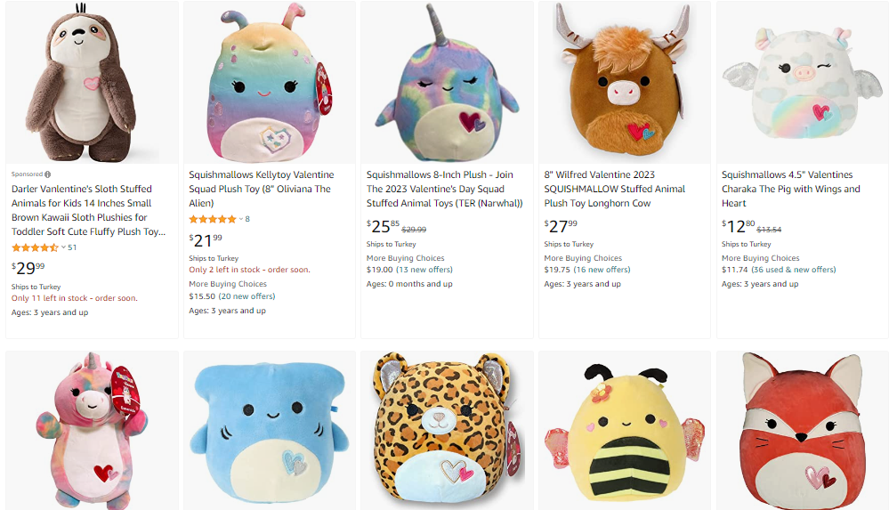 shop valentine squishmallow under $40