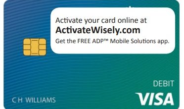 activatewisely.com activate card