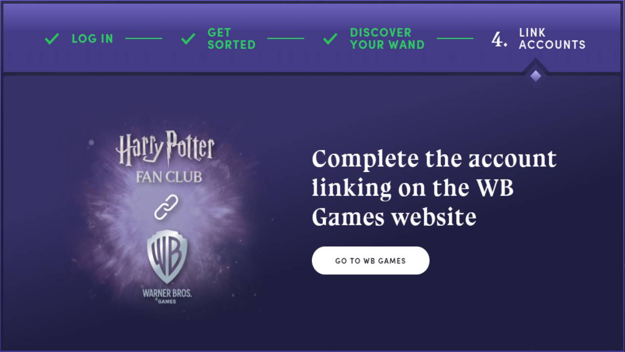 https //account.wbgames.com/device code harry potter fan club