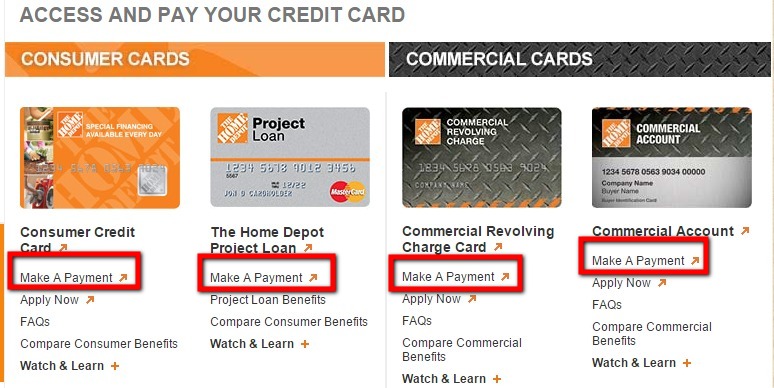 home depot credit card login link 2023