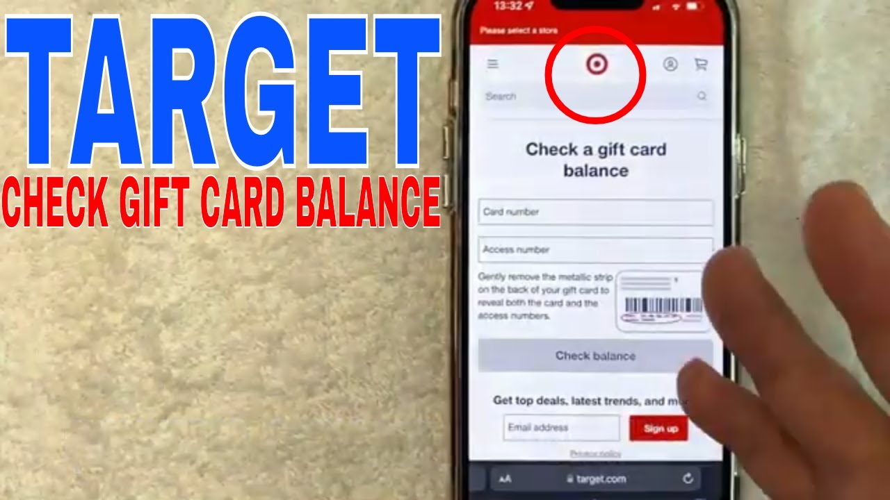 how to check your target gift card balance