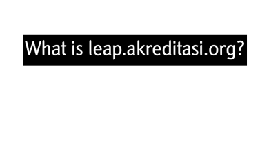 What is leap.akreditasi.org?