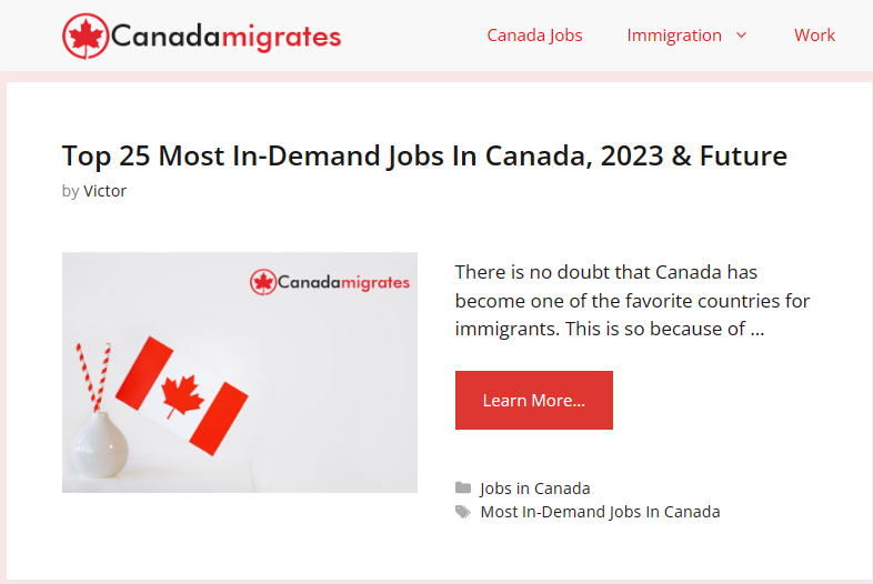 canadamigrates site review
