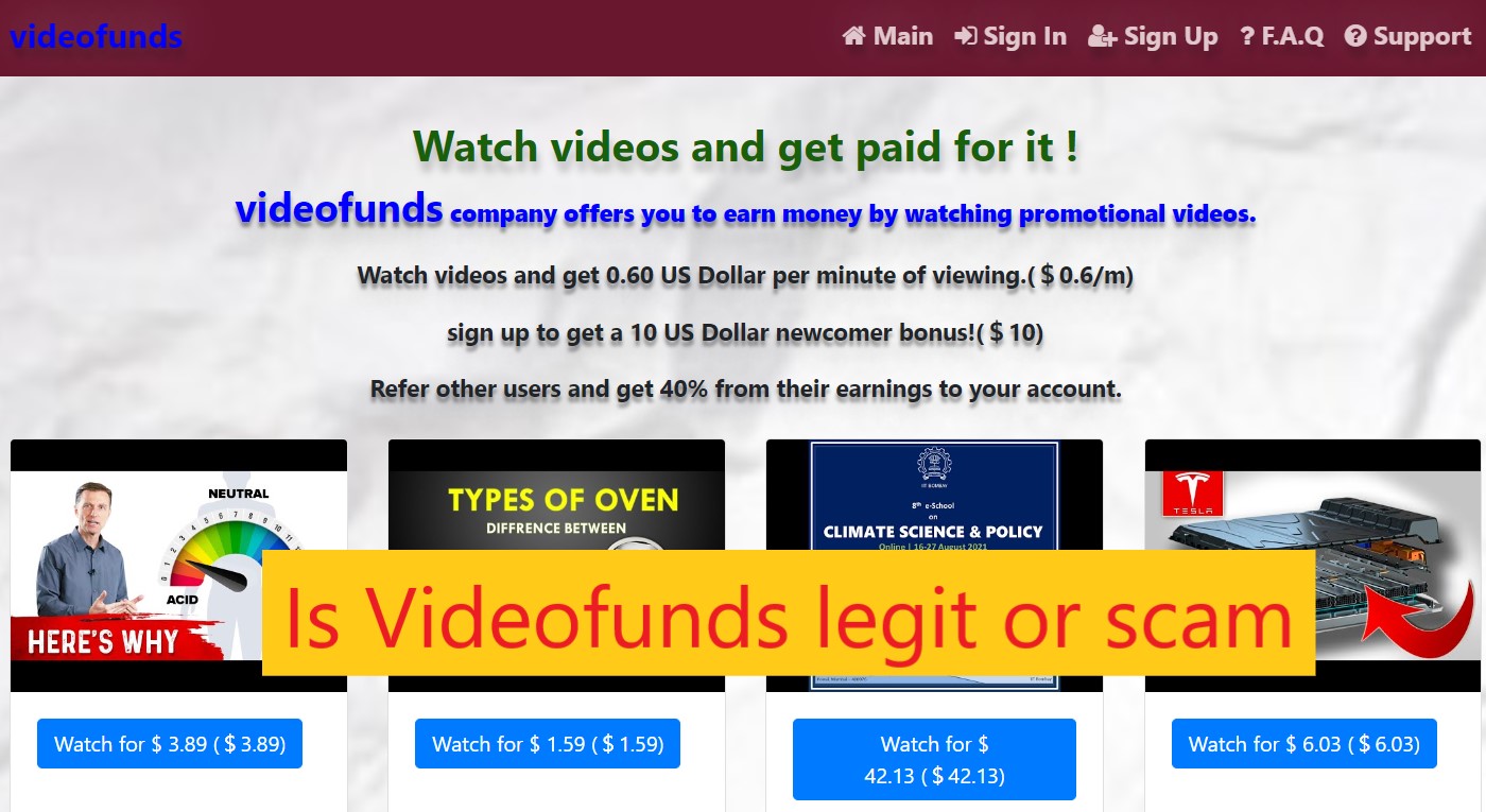 Is Videofunds legit or scam