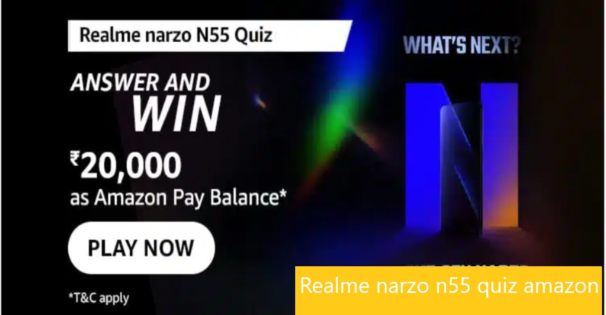 Realme narzo n55 quiz amazon