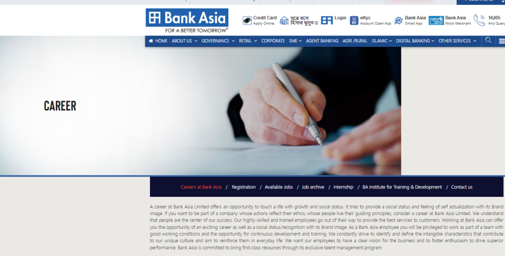 www.bankasia-bd.com career available jobs apply