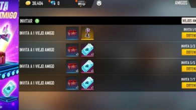 Invitar viejos amigos free fire