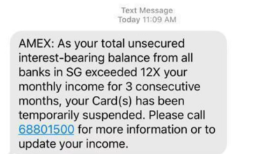 Amex Singapore 68801500 Scam
