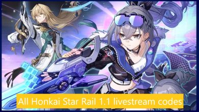 All Honkai Star Rail 1.1 livestream codes