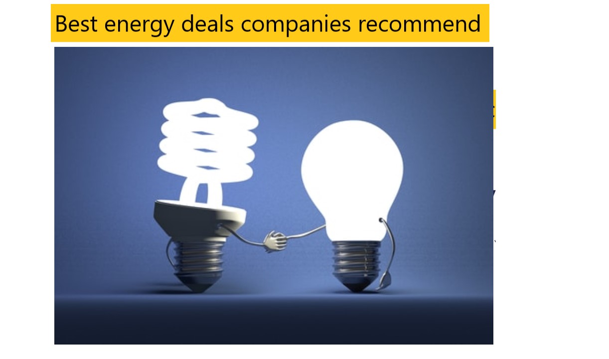 Best energy deals companies recommend