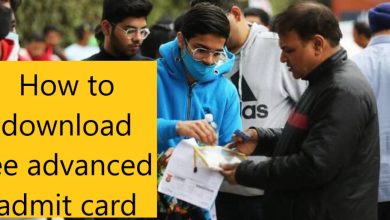 How to download jee advanced admit card