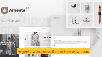 argenta wordpress theme free download