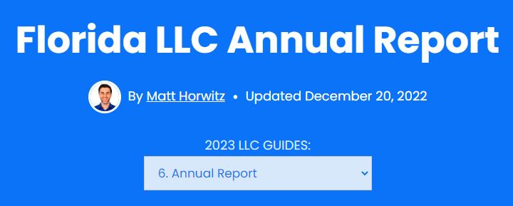 file annual report date sunbiz