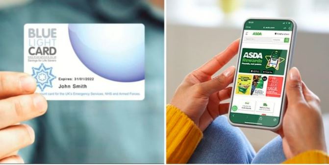 how to add blue light card to asda rewards app