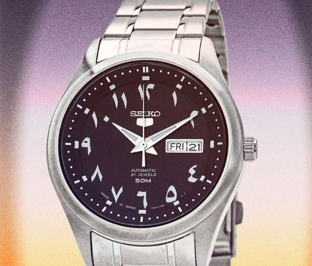 seiko 5 automatic arabic day date automatic price