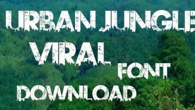 urban jungle font download picsart