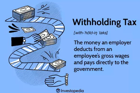 what does the term withholding mean in reference to your paycheck