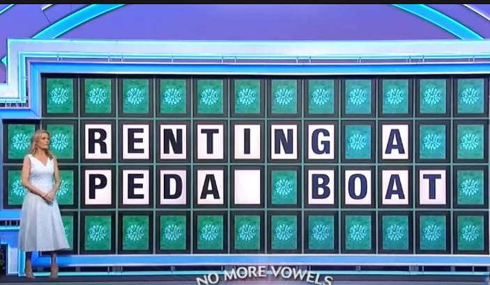 Renting a Pedal Boat wheel of fortune reddit