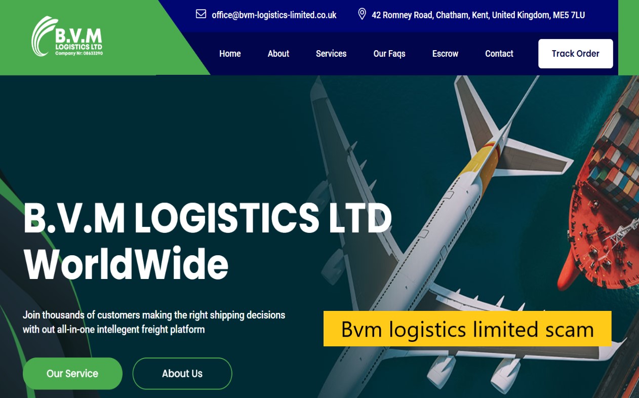 Bvm logistics limited scam