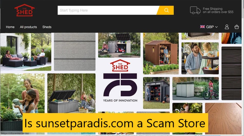 Is sunsetparadis.com a Scam Store