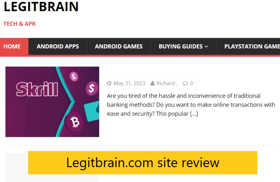 Legitbrain.com site review