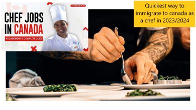 Quickest way to immigrate to canada as a chef in 2023/2024