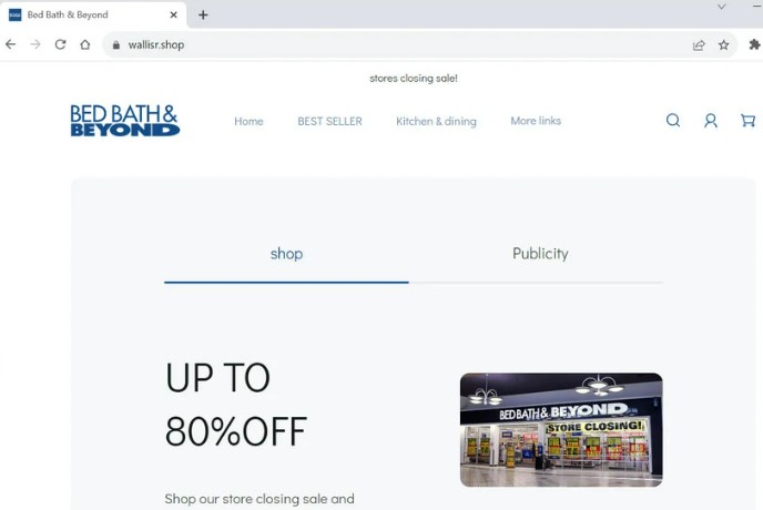 Wallisr.shop Reviews: Scam Bed Bath and Beyond