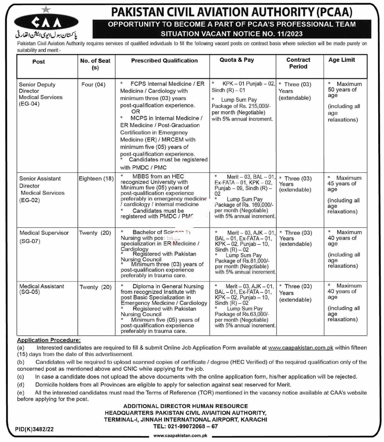 Latest pakistan civil aviation authority caa new jobs 2023 jobify.pk