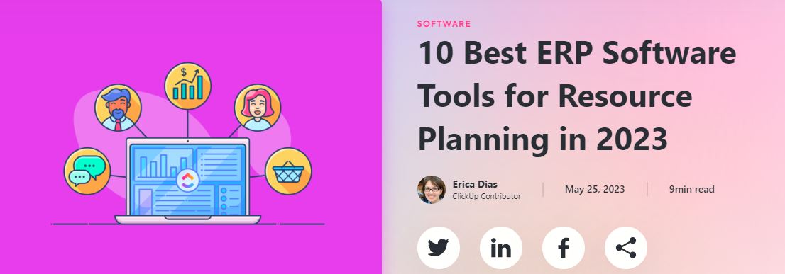 explore the best erp software list to streamline your business operations
