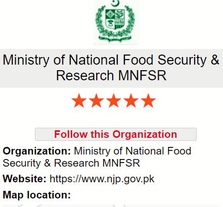latest ministry of national food security & research mnfsr new jobs 2023 jobify.pk