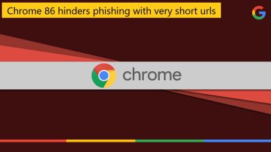 Chrome 86 hinders phishing with very short urls