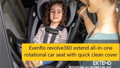 Evenflo revolve360 extend all-in-one rotational car seat with quick clean cover