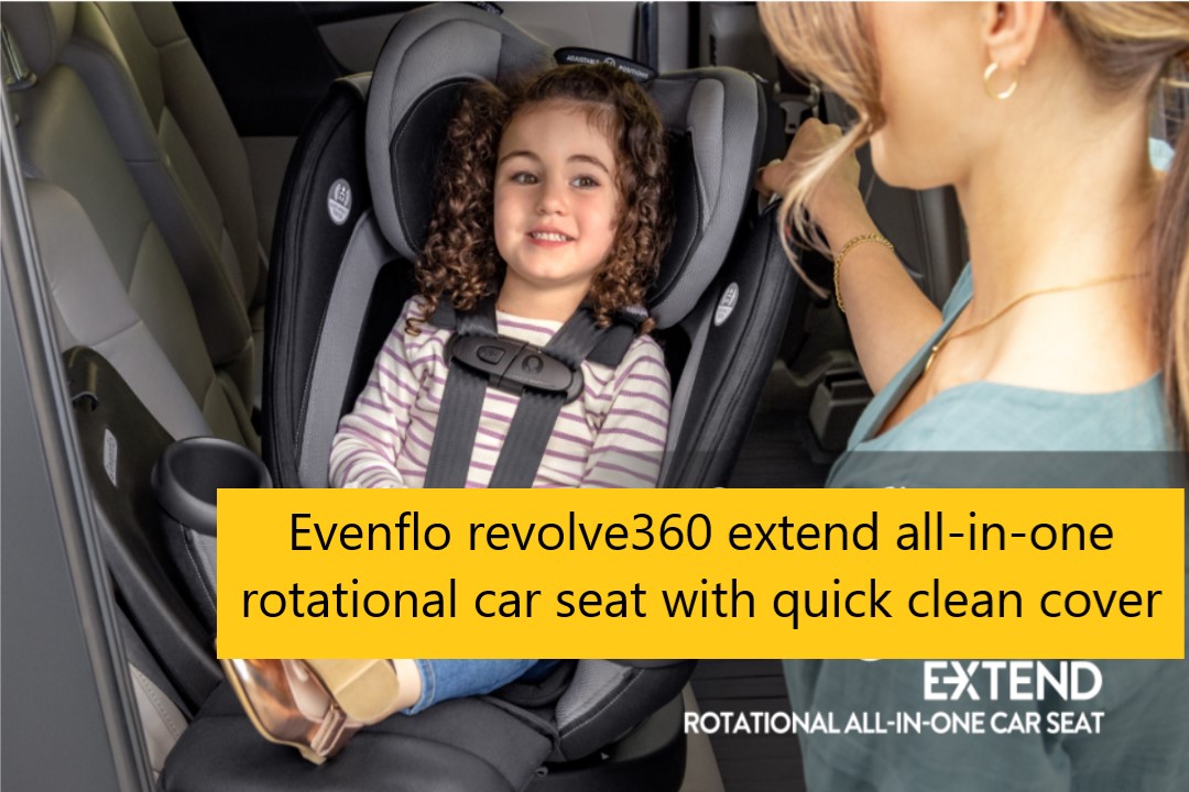 Evenflo revolve360 extend all-in-one rotational car seat with quick clean cover