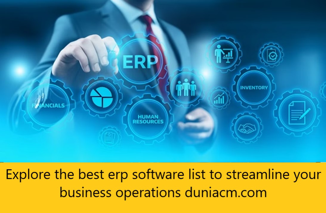 Explore the best erp software list to streamline