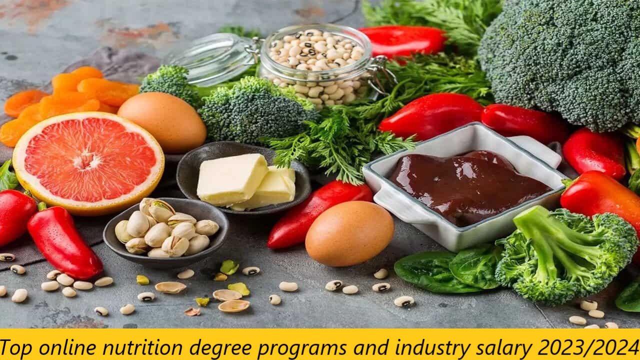 Top online nutrition degree programs and industry salary 2023/2024