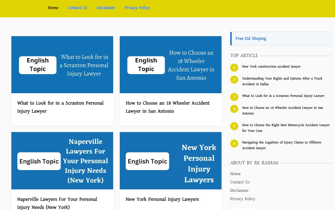 English.rkraihan.com Review