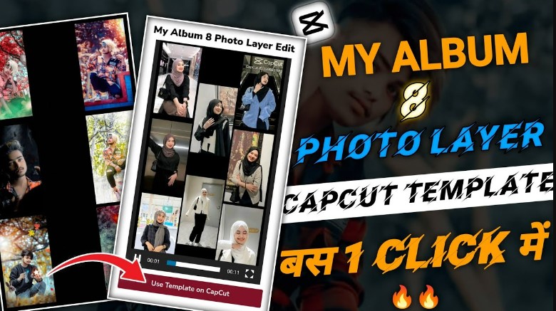 My Album 8 Photo Layer CapCut Template