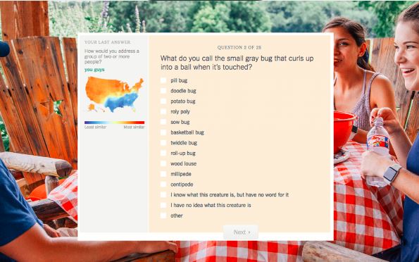 new york time dialect quiz