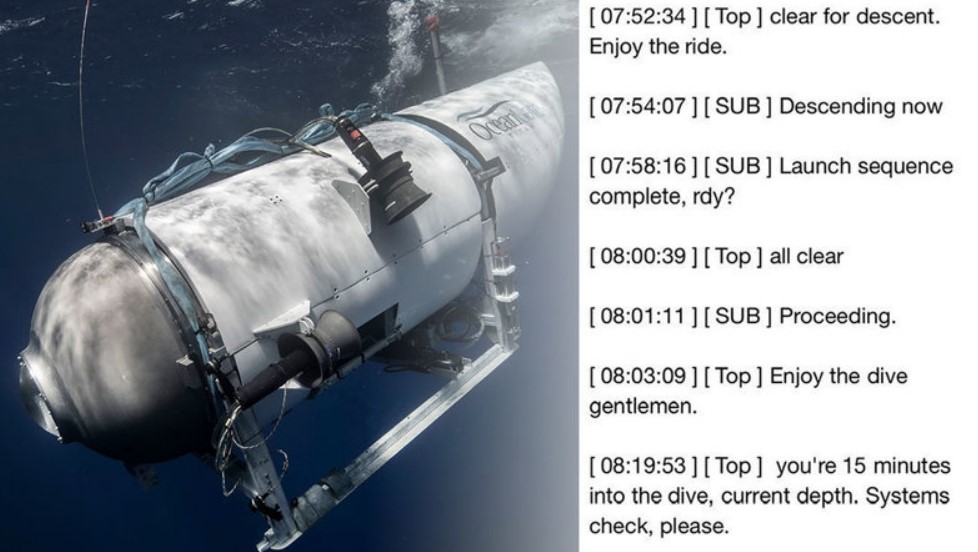 Titan Sub Leaked Transcript