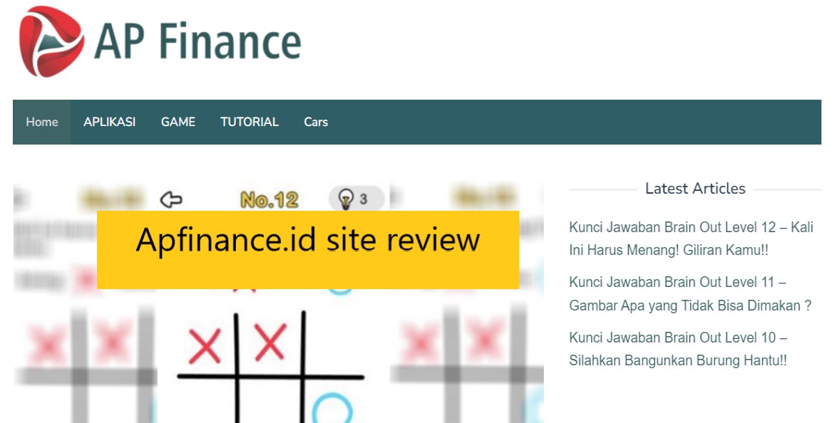 Apfinance.id site review