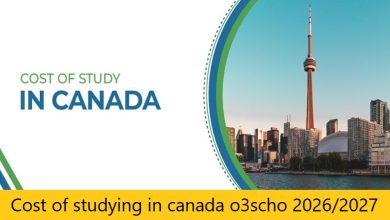 Cost of studying in canada o3scho 2026/2027