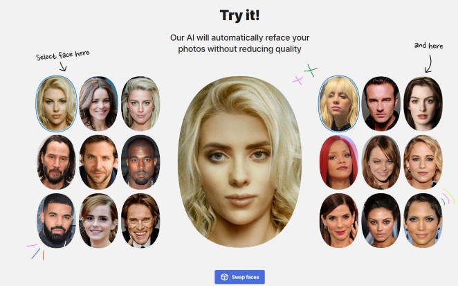 Pixble.com Face Swap Online Free